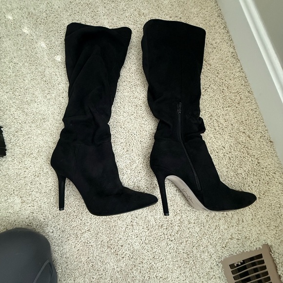 Jessica Simpson Black Over-the-Knee Pointed Toe Stiletto Boot - Picture 3 of 3